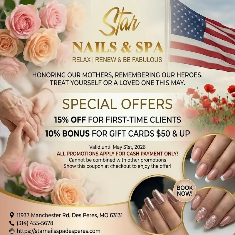 Star Nails & Spa — Nail salon in Des Peres